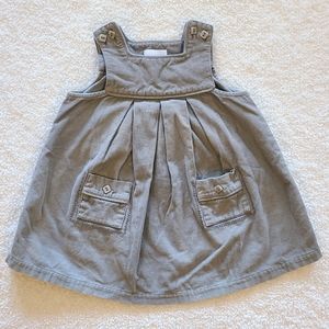 Jacadi Grey Velvet Dress 6M